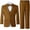 Brown, variant on Boys Tuxedo Suit Three Piece Kids Tuxedo Suit for Boys Formal Suit Jacket Blazer Pants Vest Set