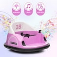 thumbnail image 5 of 12V Electric Kids Ride On Bumper Car for Toddlers, Battery Powered Bumper Car with Parent Remote, 1.5+ Years Old Baby Bumping Toy with Music, LED Lights, 360 Degree Spin, ASTM Certified, 5 of 8