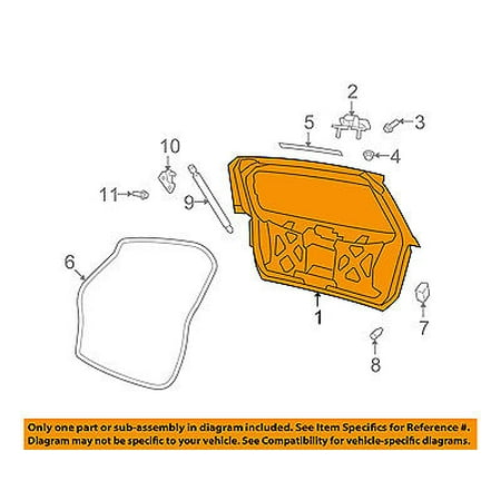 Tailgate Skin - Dodge CHRYSLER OEM 09-17 Journey-Liftgate Tailgate Hatch Panel Skin 1CZ91TZZAI