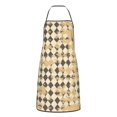 thumbnail image 3 of Anti-Fouling Belt Pocket Elasticated Apron - Non-Slippery Non-Fading Non-Shrinking Non-Crinkly Water-Repellent Tan Houndstooth Vintage Texture Hand-Drawn Sketch_3, 3 of 8
