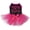 Black/Hot Pink, variant on Petitebelle Mommy is My Bestie Puppy Dog Dress (Black/Hot Pink, Large)
