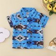 thumbnail image 2 of BJUTIR Summer Shirts For Boys Toddler Short Sleeve Cartoon Cow Prints Shirt Tops Coat Outwear For Child Clothes, 2 of 7