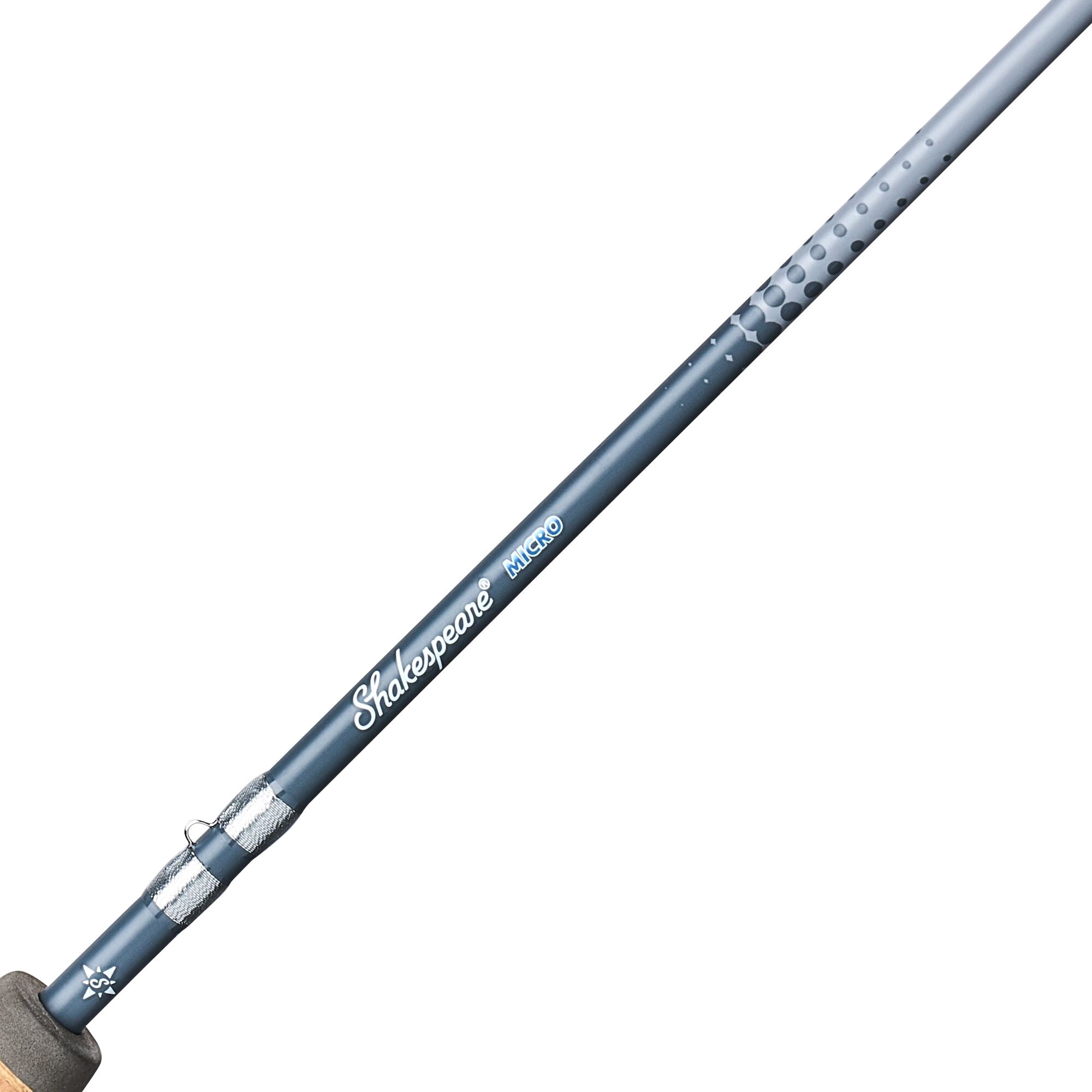 Shakespeare Micro Spinning Travel Combo, 6'6" 3-pc Light Fishing Rod, 25-Size Reel