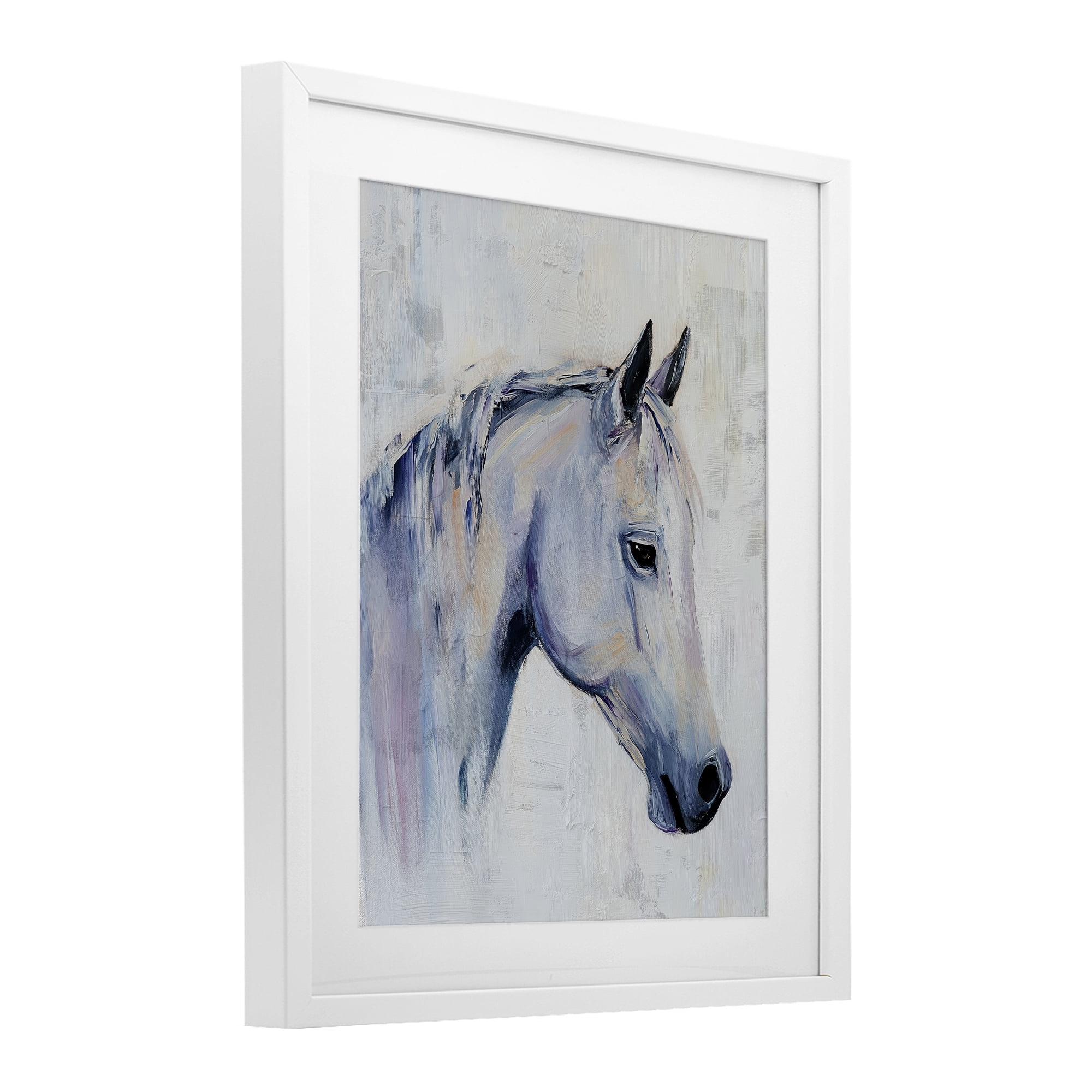 Stupell Industries Majestic Spirit Horse Portrait White Framed Print Under Glass, design by Svetlana Aleynikova