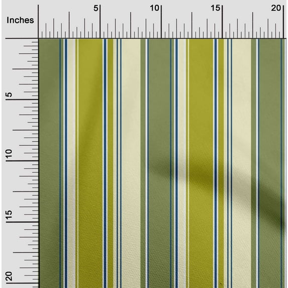 oneOone Cotton Poplin Fabric Bayadere Stripe Print Fabric By The Yard 42 Inch Wide