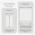 thumbnail image 6 of Chicology 56.25"W x 84"H Cordless Vinyl Mini Blinds 1 in Slats Light Filtering Gray Easy Install, 6 of 10
