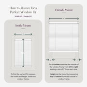 Chicology 30W x 36H Cordless Vinyl Mini Blinds 1 in Slats Light Filtering White Easy Install
