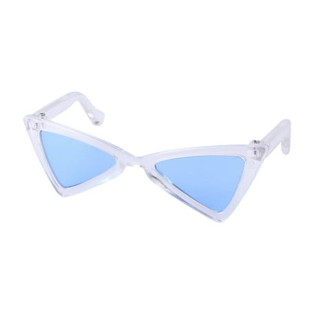 Cat Sunglasses Triangle Cool Small Dog Sunglasses Funny Pet Glasses Goggles for Party Photo Cosplay Party Blue