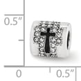 thumbnail image 3 of Sterling Silver Reflections Crystals Faith Cross Bead, 3 of 3