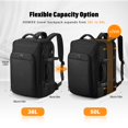 thumbnail image 3 of Mochila de viaje HOMIEE Carry On Luggage de 50 litros con compartimento para portátil, 3 of 8