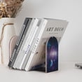 thumbnail image 4 of Pofeuu Planets Stars And Galaxies1 Print Large Bookend Hold Heavy Books- Wood Bookends for Heavy Books Heavy Duty Book Ends Wood Bookends for Office Desk Non-Skid, 4 of 7