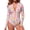 Riviera, variant on RELLECIGA Women's Plus swimwear One Piece Bathing Suit One Piece Swimsuit Zipper Long Sleeve Rash Guard Swimsuit for Women Pink Navy Blue Size XL