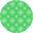 thumbnail image 1 of Ahgly Company Machine Washable Indoor Round Transitional Neon Green Area Rugs, 4' Round, 1 of 7