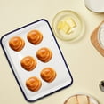 thumbnail image 4 of Hytrove White Enamelware Baking Tray Pan Oven Piece, 4 of 7