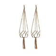 thumbnail image 2 of Flower Pot Holders Retro Style Hanging Basket with 10-28 cm Diameter Flowerpots Outdoor Use 6Pcs, 2 of 5
