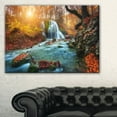 thumbnail image 1 of Tableau moderne imprimée sur toile Design Art Rivière en foret, 1 of 3
