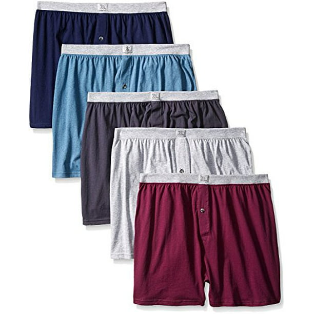 Fruit of the Loom - Fruit of the Loom Men's 5Pack Knit Boxer Shorts ...