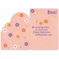 thumbnail image 2 of RSVP Boo: Cute Ghost Decorated with Yellow, Orange and Purple Flowers Halloween Card for Girl, 2 of 2