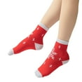 thumbnail image 4 of Diufon 5 Pairs Toddler Baby Boy Girl Socks Christmas Printed Lined Middle Tube Crew Socks Kids Cotton Warm Socks, 4 of 13