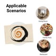 thumbnail image 5 of Joocar Abstract Spiral Design Linen Table Mats Set of 4 for Home Kitchen Table Decor 12x18 inch, 5 of 5