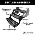 thumbnail image 2 of Lippert Black, 24", Steel RV Steps, 3-Step Manual, Anti-Slip Skid Tape, 2 of 6