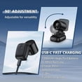 thumbnail image 2 of Sky Grace Portable Clip-On Fan Quiet USB Rechargeable 3 Speed Personal Fan UltraLight 0.19Lbs for Travel,Desk,Bike,Camping,and Outdoor Use White,1Pc, 2 of 9