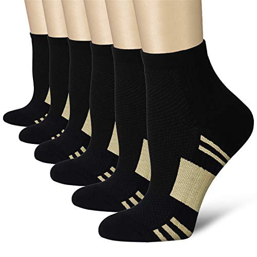 Support CHARMKING Compression Socks for Women & Men Circulation 6 Pairs Running 15-20 mmHg is Best for Athletics