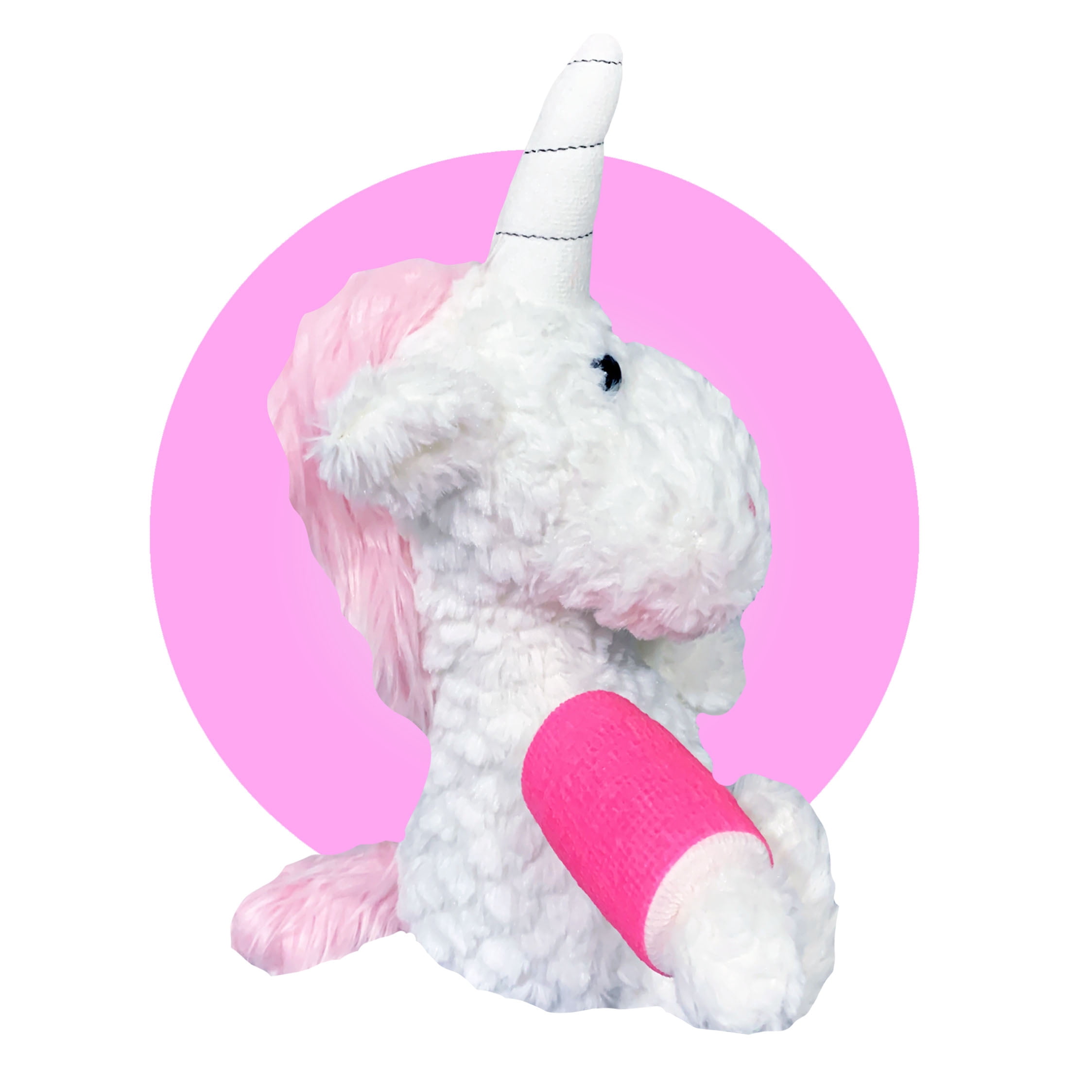 Broken Arm Gift for Little Girls - Get Well Soon Gift Kids - Stuffed Animal Unicorn wearing a Cast by Kikilishop