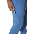 thumbnail image 2 of Members Only Men's Premium Drawstring Jogger Cargo Scrub Pants with 11 Pockets - Ceil Blue - XL, 2 of 6