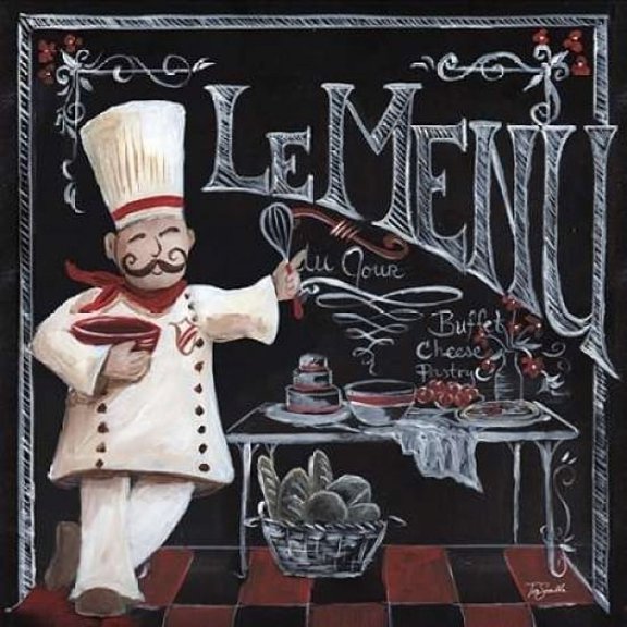 Chalkboard Chefs I Poster Print by Tre Sorelle Studios