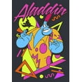 thumbnail image 2 of Men's Aladdin 90s Genie  Graphic Tee Tie Dye Medium, 2 of 4