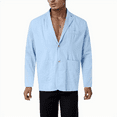 thumbnail image 4 of Vedolay Men's Blazer jackets Mens Casual Open Front Long Sleeve Work Office Lapel Button Blazer Jackets,Blue XL, 4 of 5