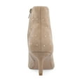 thumbnail image 4 of Journee Womens Rossia Inside Zip Kitten Heel Booties, 4 of 10