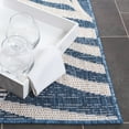 thumbnail image 5 of SAFAVIEH Beach House Kaeden Botanical Indoor/Outdoor Area Rug, Blue/Ivory, 9' x 12', 5 of 16