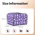 thumbnail image 5 of Daiia Skull mushroom colorful Pattern 4 slice Toaster Cover, Toaster Appliance Dust-proof Cover For Kitchen Small Appliance Dust Cover and Fingerprint Protection, 5 of 7