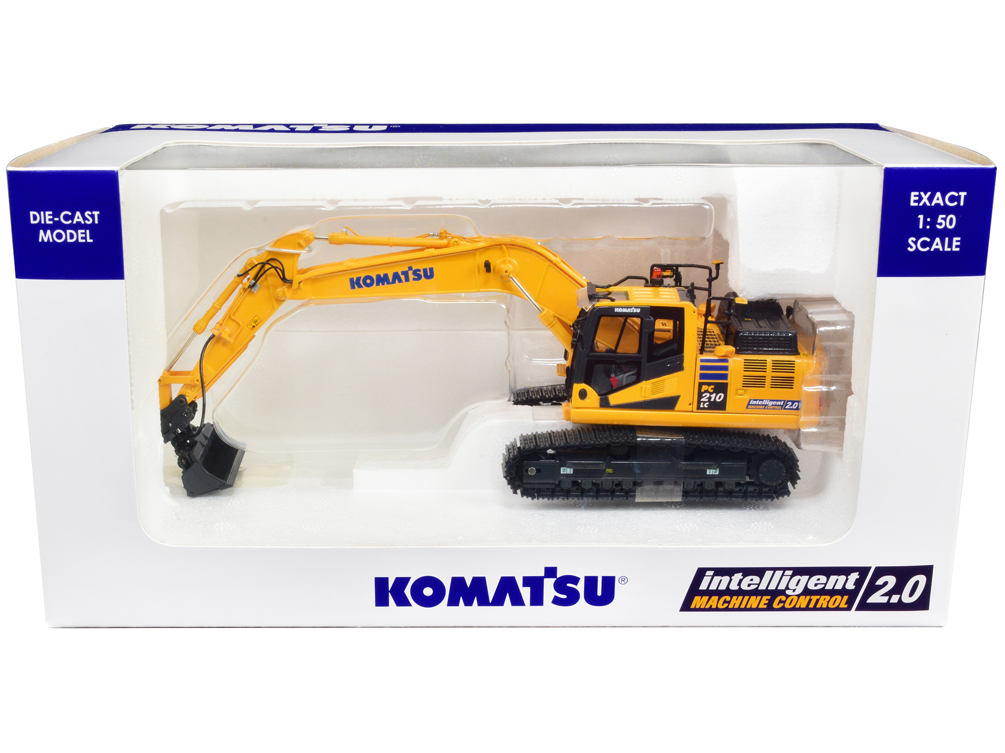 コマツ PC210LC-11ダイキャストモデル 1:50スケール Komatsu PC210LC-11 Tracked Excavator with Hammer Drill 1/50