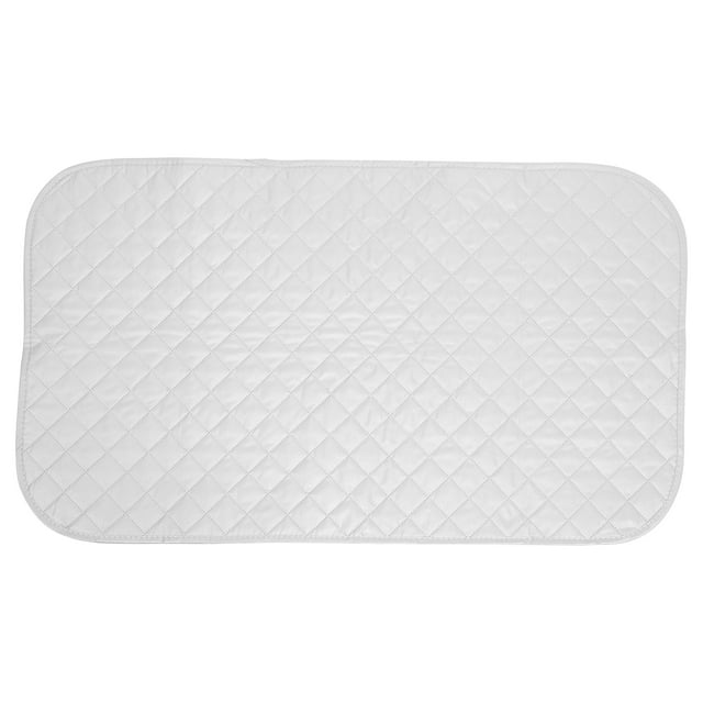 Ironing Mat Laundry Pad Heat Resistant Ironing Mat Portable Foldable Cotton Ironing Mat for Table Top Non Slip Ironing Pad for Travel Laundry Room Essentials Silver 45x85cm