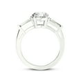 thumbnail image 5 of 5 Carat IGI Certified Oval Shape Lab Grown Diamond Engagement Ring | 14K White Gold |adison Three Stone Side Baguette Diamond Ring | FG-VS1-VS2 Quality Friendly Diamonds, 5 of 5