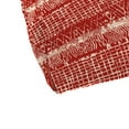 thumbnail image 2 of Jordan Manufacturing 43" x 19" Everest Caramel Red Ikat Rectangular Tufted Outdoor Wicker Settee Bench Cushion with Ties, 2 of 9