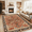 Vintage Red, variant on EnHomee Area Rugs for Living Room 8x10 Area Rugs for Bedroom Rug with Rubber Backing Washable Rugs Low Pile Carpet, Vintage, Non-Slip, Blue and Brown