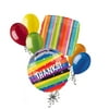 7 pc Thanks! Stripes & Stars Balloon Bouquet Appreciation Retirement Assistant
