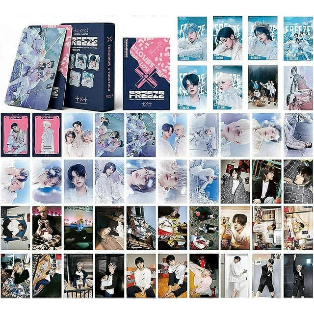 TXT LOMO Card 55Pcs Poster Card TXT Freeze Album Card Mini Cards for TXT Fans