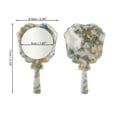 thumbnail image 2 of Espejo de maquillaje portátil para mujeres de 1 pieza de Unique Bargains para salón de belleza, viaje y vacaciones, espejo de vidrio de acetato ámbar, 2 of 3