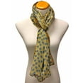 thumbnail image 3 of Orange Paisley & Polka Dot Scarf Wrap, 3 of 6