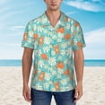 thumbnail image 4 of Lsque Cute Sloth on Floral Tree pattern Hawaiian Shirt for Men, Unisex Summer Beach Casual Short Sleeve Button Down Shirts-3X-Large, 4 of 9