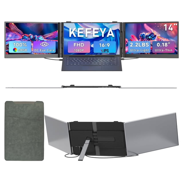 Extensor de pantalla para portátil KEFEYA S8 Pro 14 pulgadas 1080P FHD