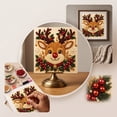 thumbnail image 4 of Christmas Pearl Beads Art Kit, Full Drill Round Gem Painting for Holiday Wall Decor DIY Gift 7.8x7.8in, 4 of 5