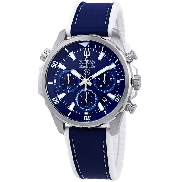 Bulova Bulova Marine Star Chronograph Blue Dial Men's Watch 96B287