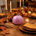 thumbnail image 7 of Fall Decor Halloween Pumpkin Decorations Pink Foam Artificial Pumpkin Pastel Autumn Harvest Tabletop Decor Farmhouse Cottagecore Tiered Tray Centerpiece for Thanksgiving (1PCS), 7 of 7