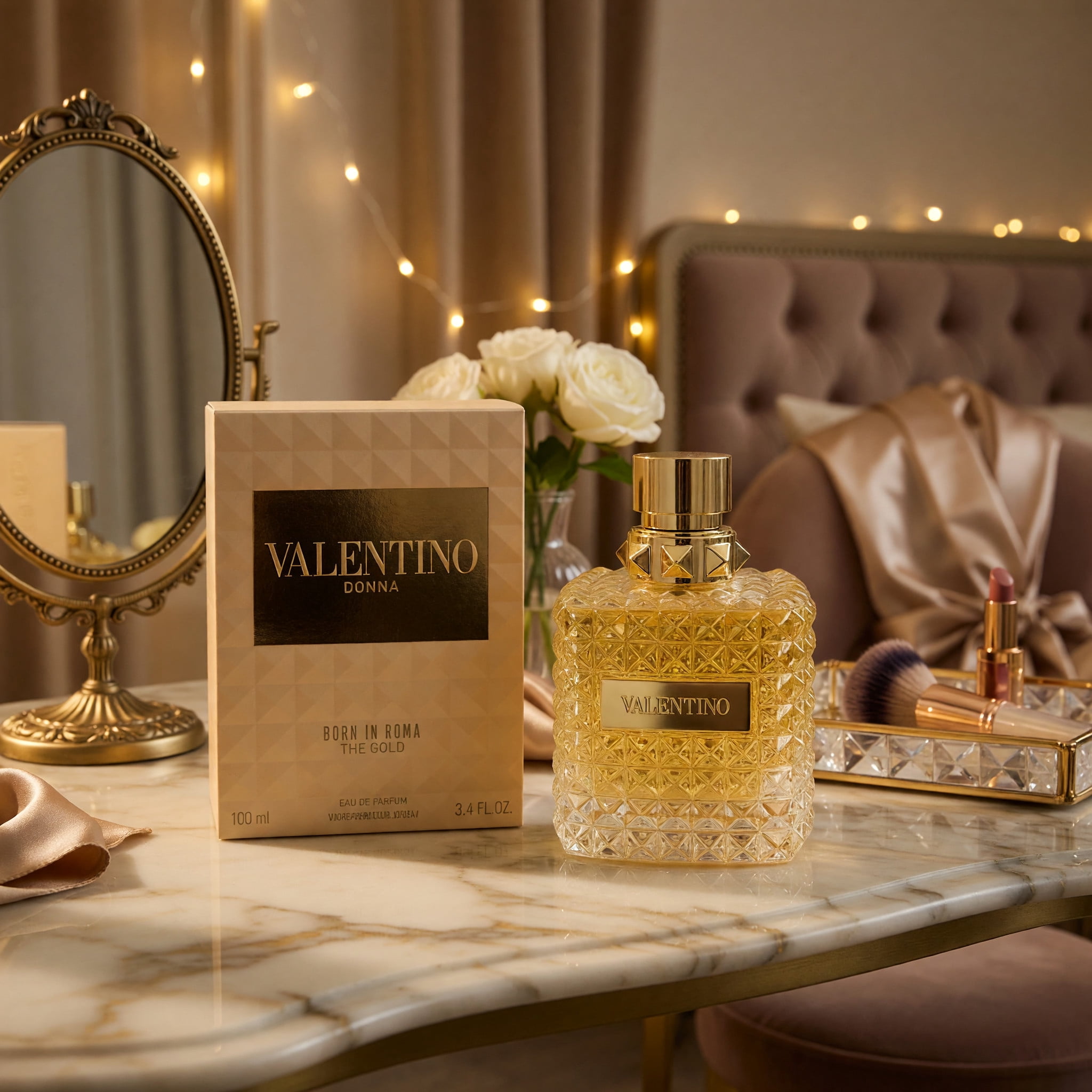 Valentino Donna Born in Roma The Gold by Valentino, 3.4oz EDP Spray women